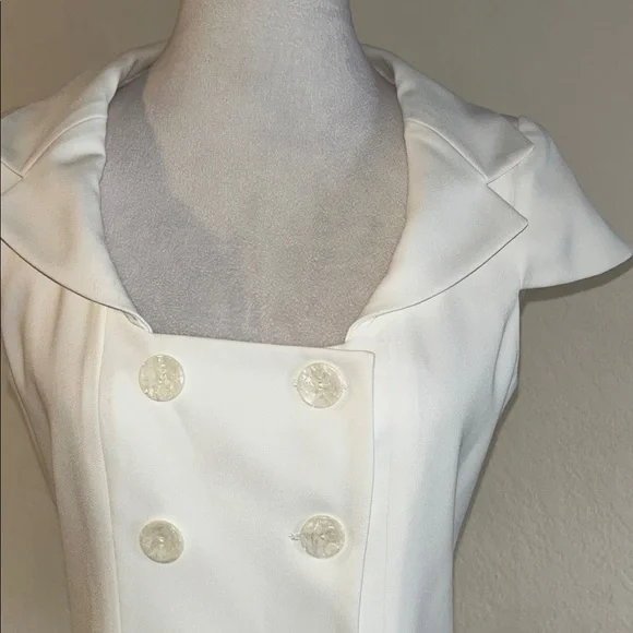Anne Fontaine Elegant White Double-Breasted Blouse.Size 40 - Picture 2 of 10